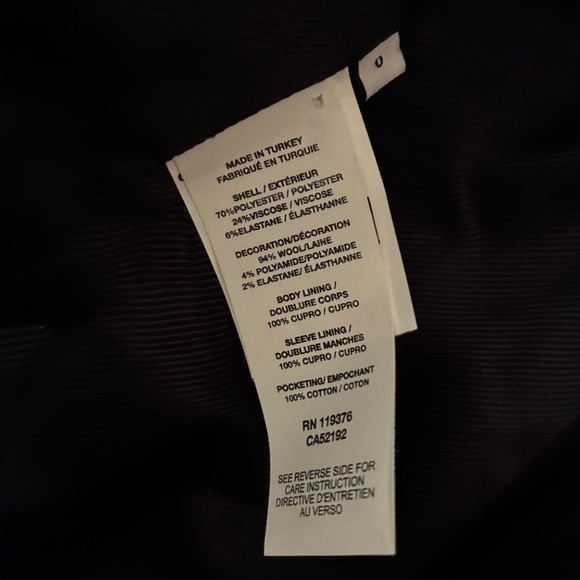 NWOT Helmut Lang Classic Black Blazer Jacket Size 0 Never Worn Button Replaced - Picture 8 of 16